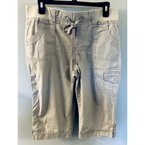 Gloria Vanderbilt Pants - Gloria Vanderbilt Womens Petite Gray Capris Size 12P